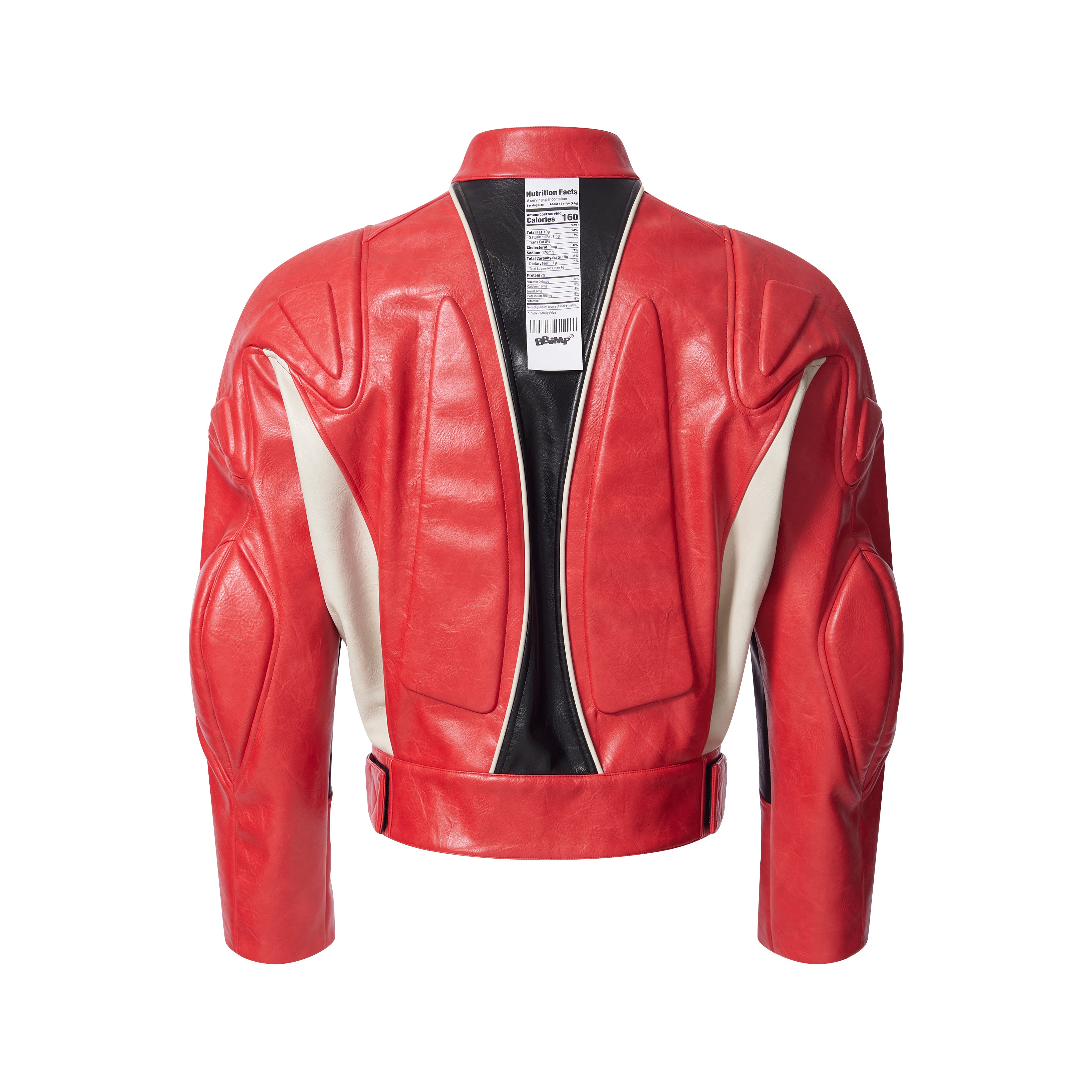 BBiMP Akira 3D Cut Panel Stitch Moto Leather Jacket