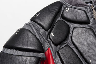 BBiMP 3D Keyboard Embossed Heavy Puffer Jacket - BBiMP