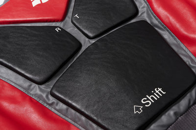 BBiMP 3D Keyboard Embossed Heavy Puffer Jacket - BBiMP