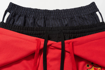 BBiMP Fake Double Layer Multi-Waist Sweat Pants - BBiMP