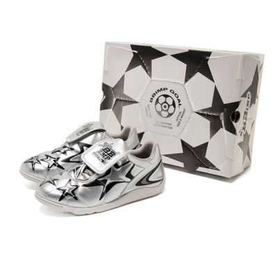 BBiMP Goal Soccer Shoes-Silver - BBiMP