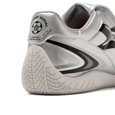 BBiMP Goal Soccer Shoes-Silver - BBiMP