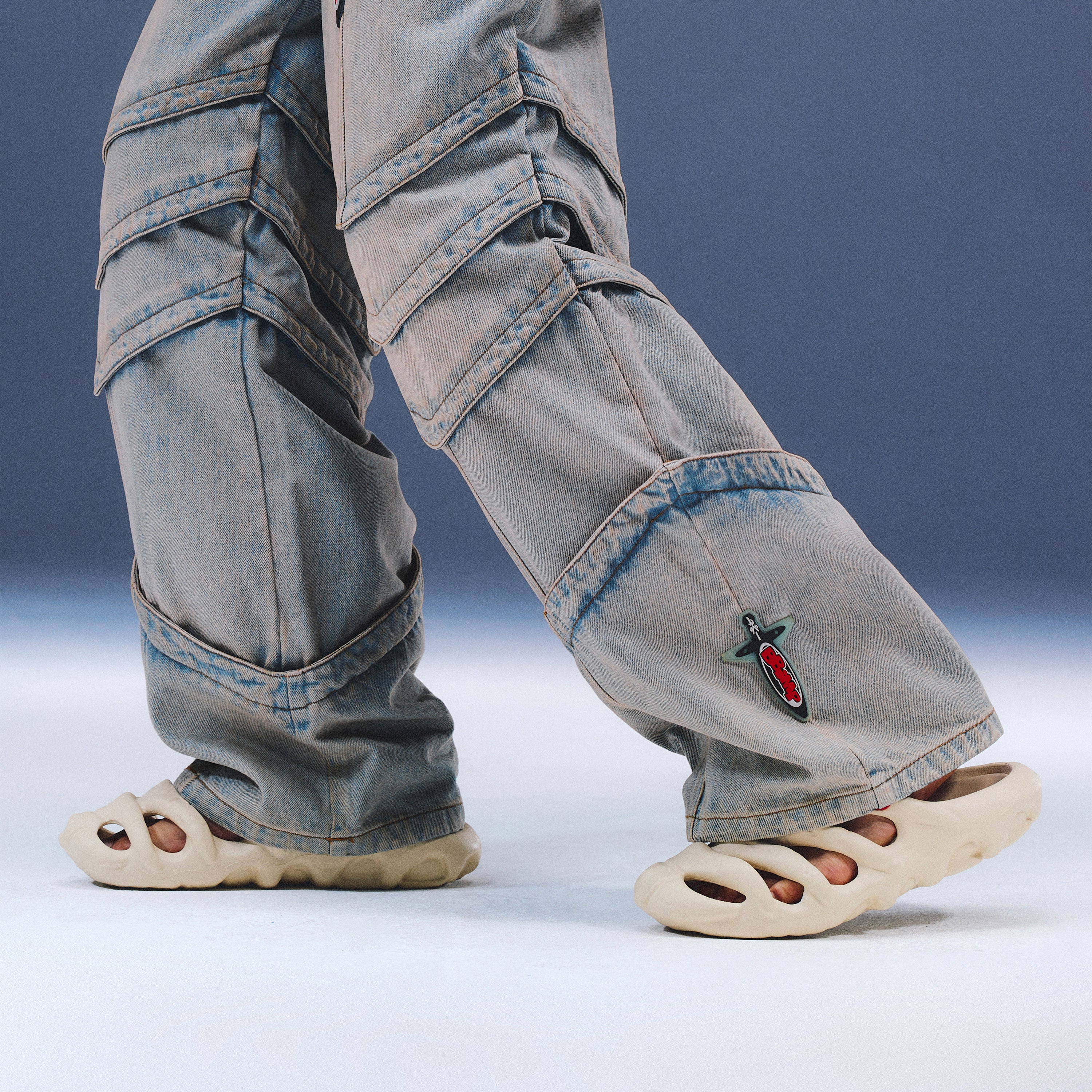 BBiMP Skeleton Slippers - Bone white