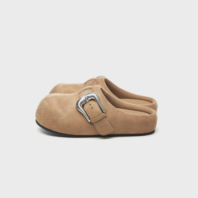 BBiMP Cartoon Puff-Lock Slippers – Brown