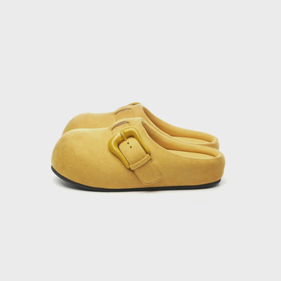 BBiMP Cartoon Puff-Lock Slippers – Mustard Yellow